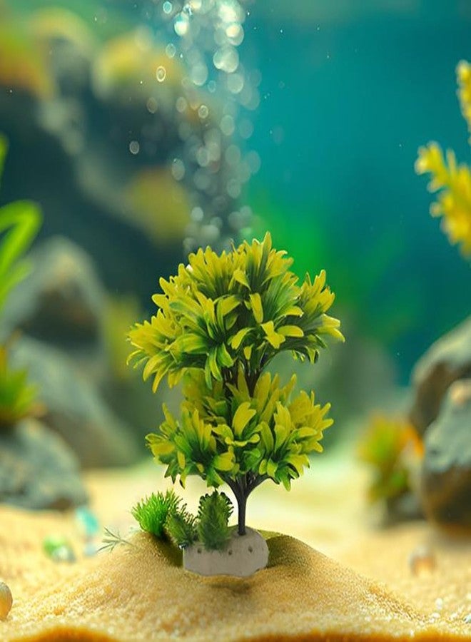 Jainsons Aquarium decorative Artificial Plant Green - 12 x 10 x 32 cm - Image 3